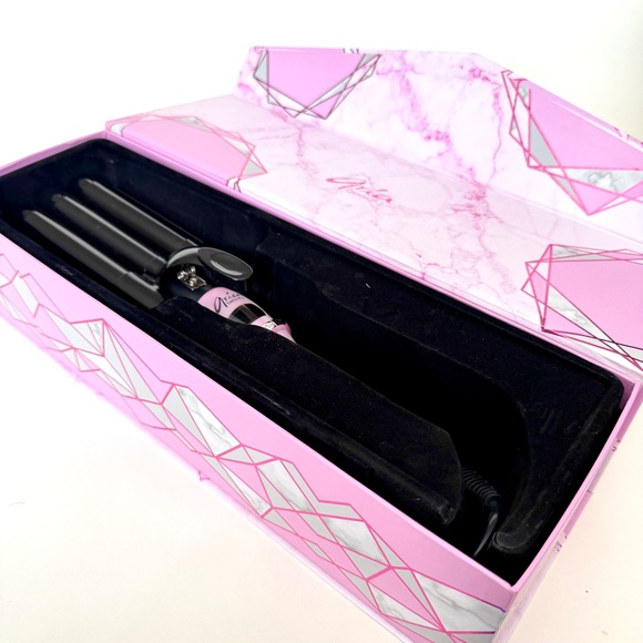 💗 ARIA BEAUTY “The Babe Waver” | Triple Barrel Hair Tool | Pink Marble 💗 BNIB - Picture 8 of 13